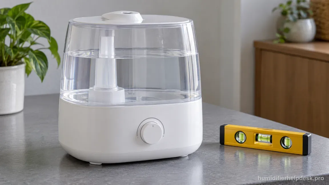 The Honeywell HUL520 is assembled on a level water-resistant table beside a level tool.