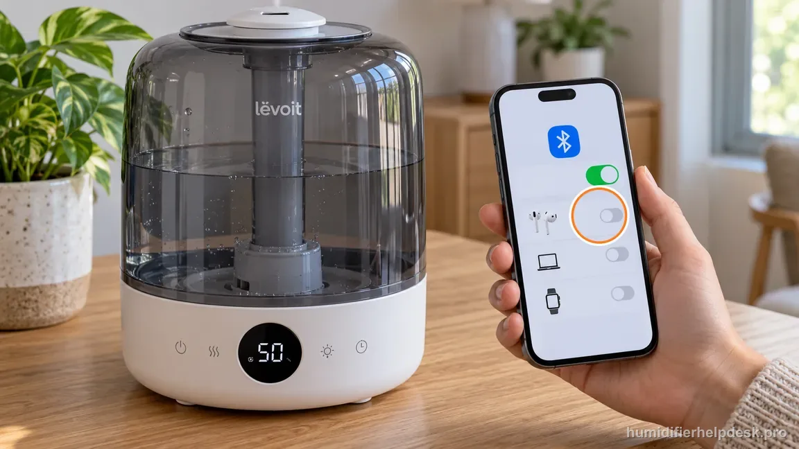 Enable phone Bluetooth and disconnect unrelated Bluetooth accessories before setting up the Levoit Classic 300S.
