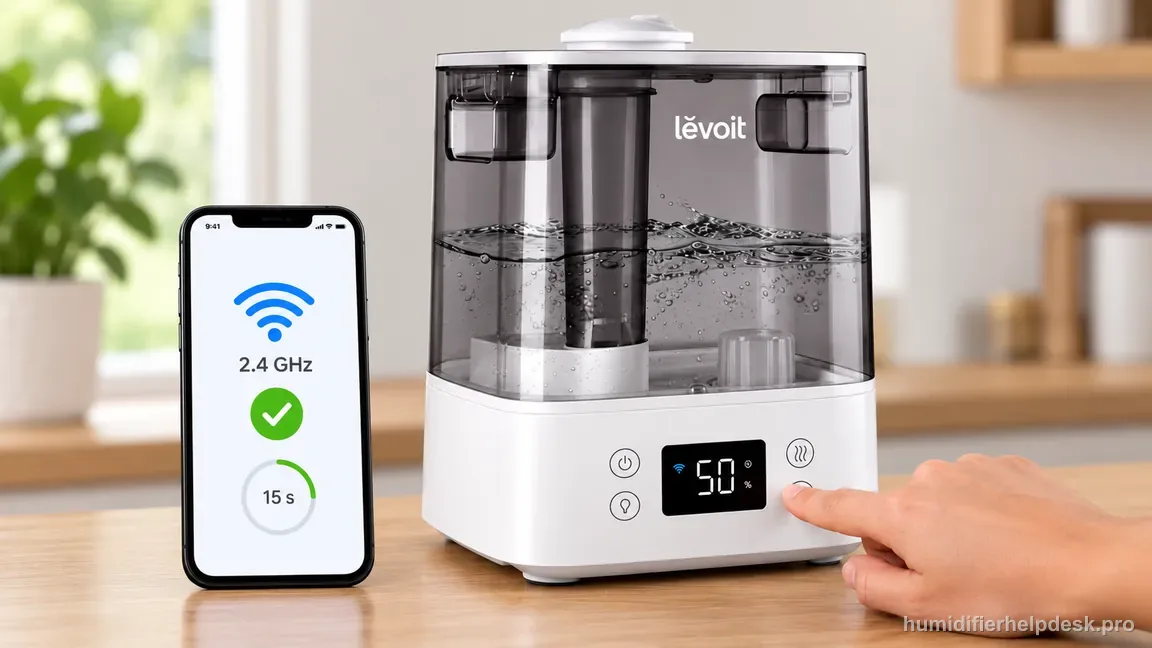 A finger holds the Classic 300S front power control while a phone shows verified secure 2.4 GHz Wi-Fi and a 15-second timer.