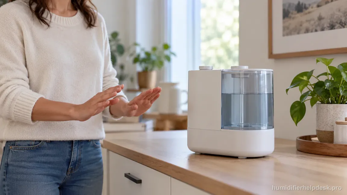 The filled Dual 200S remains upright and still on a counter, with calm water visible through its transparent tank.