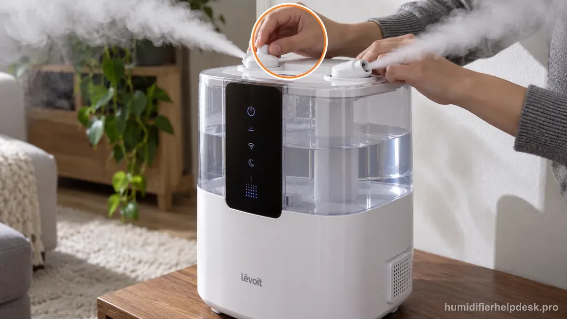 The LV600S dual nozzles are turned away from the aroma-box sensor side.