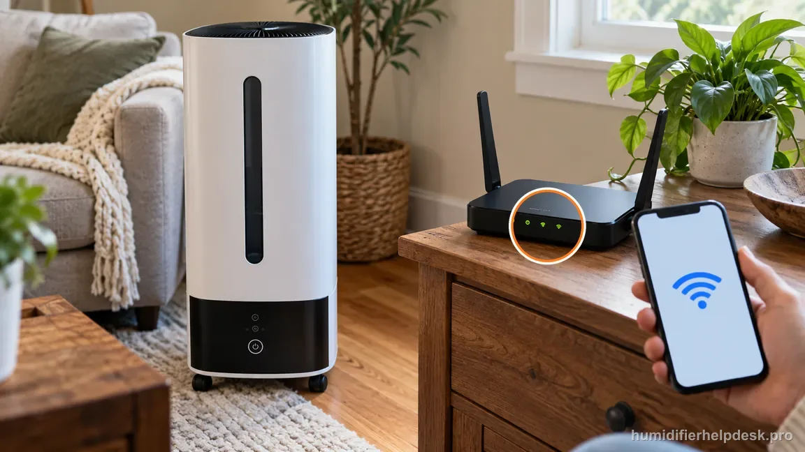 The powered Superior 6000S, working router, and phone Wi-Fi connection are visible together before refreshing VeSync.