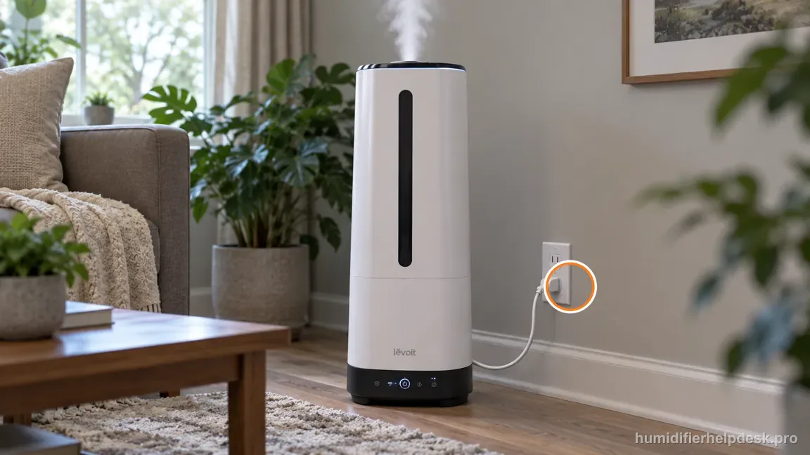 Confirm the Levoit Superior 6000S is plugged into a powered outlet before checking why VeSync reports Offline.